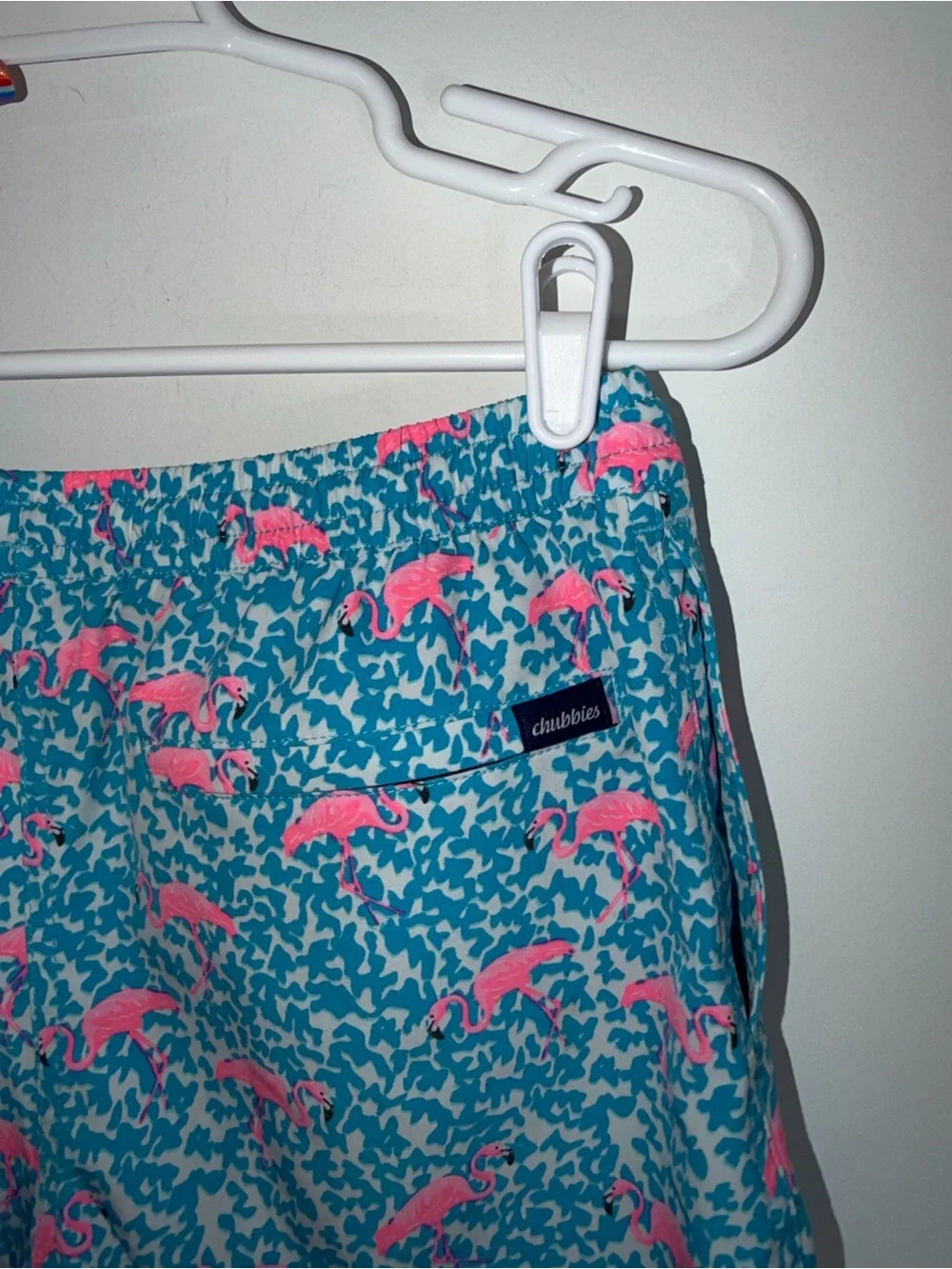 Chubbies The Domingos Are Flamingos Stretch Swim Trunks youth large